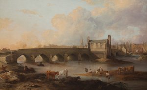 Wakefield Bridge and Chantry Chapel, 1793 by Philip Reinagle
